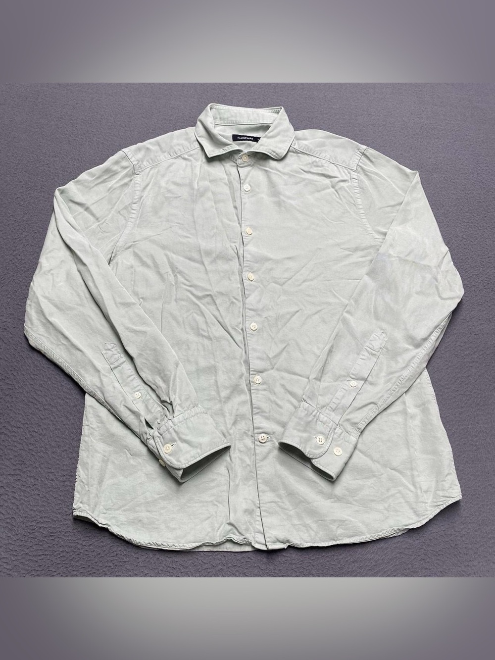 J. Lindeberg light green spread collar button down shirt